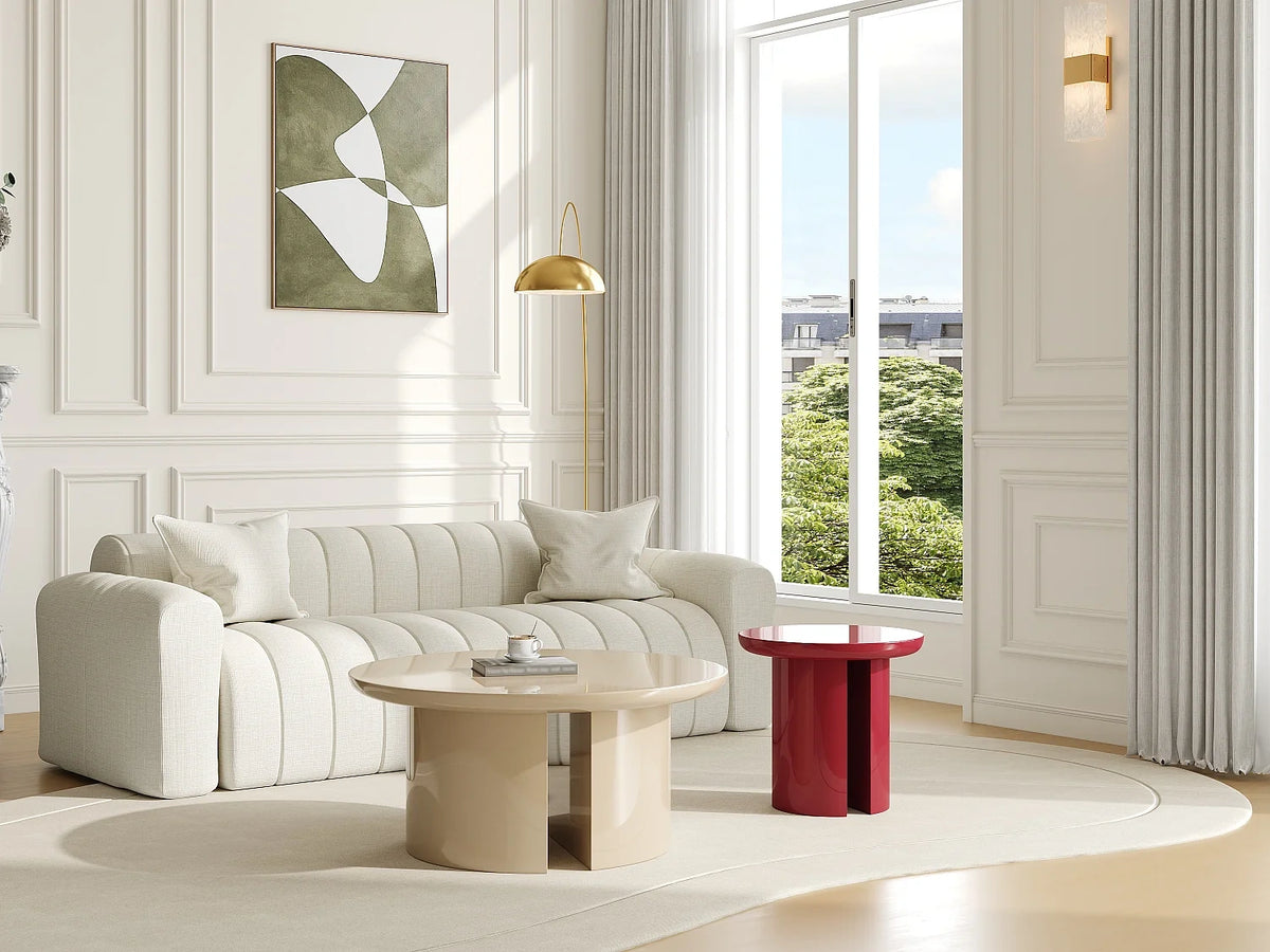 Lot de tables basses MDF Beige beige
