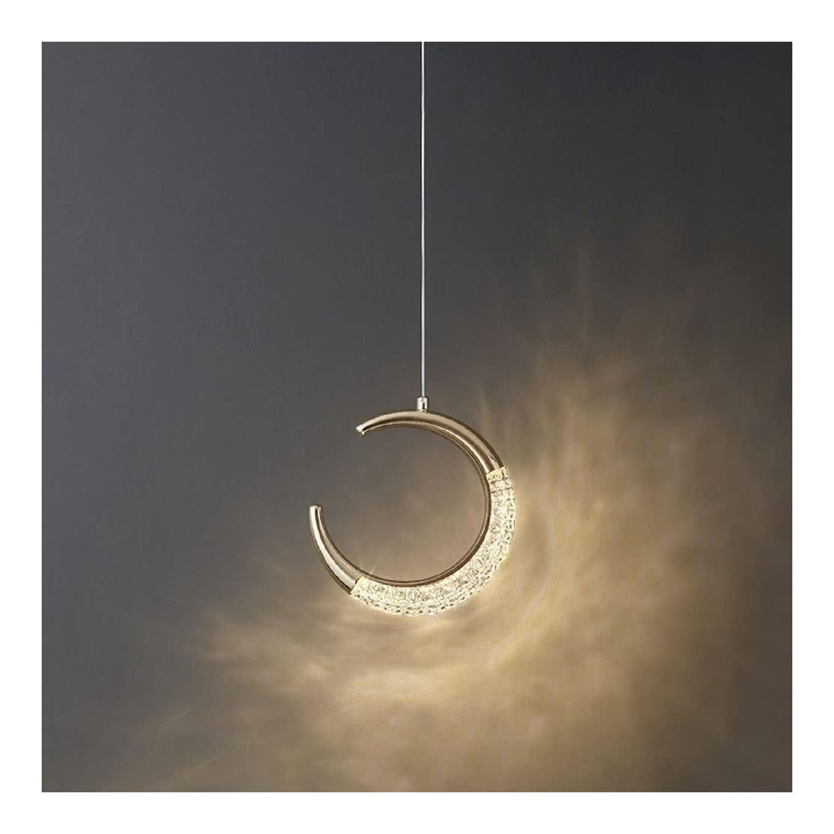 Luminaire Ambre a silhouette graphique de type suspension 8 W