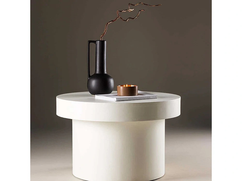 Table Basse Design Malung 80cm Blanc
