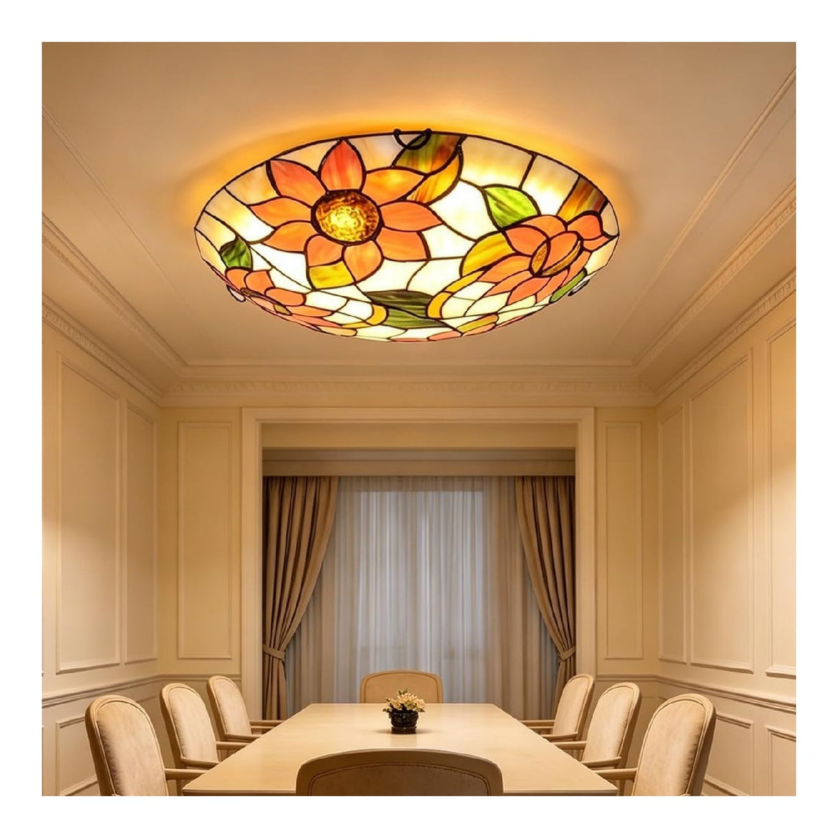 Luminaire Ambre a silhouette graphique de type suspension 60W E27