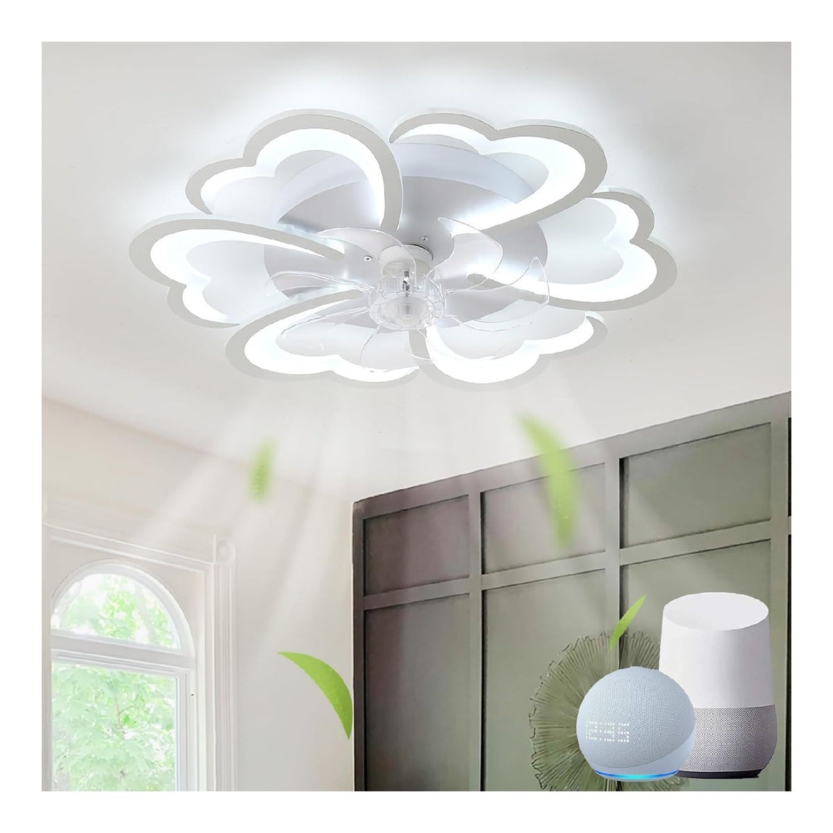 Lustre Noir et Blanc aux lignes epurees avec eclairage confortable 1Z-2327