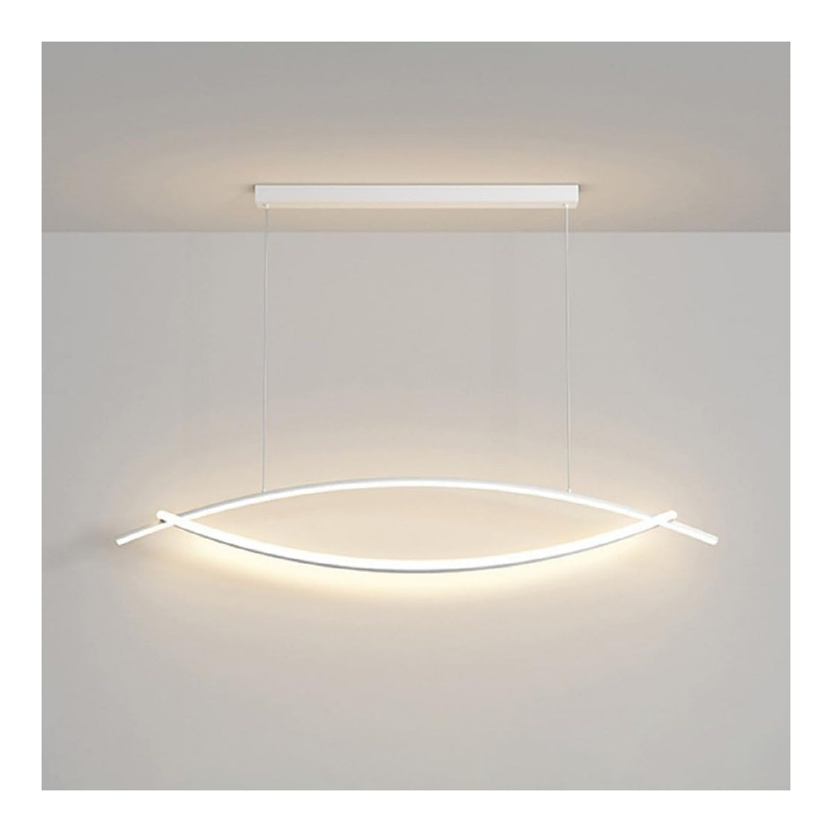 Eclairage Blanc et Ambre contemporain en version suspension 62 W 3000K