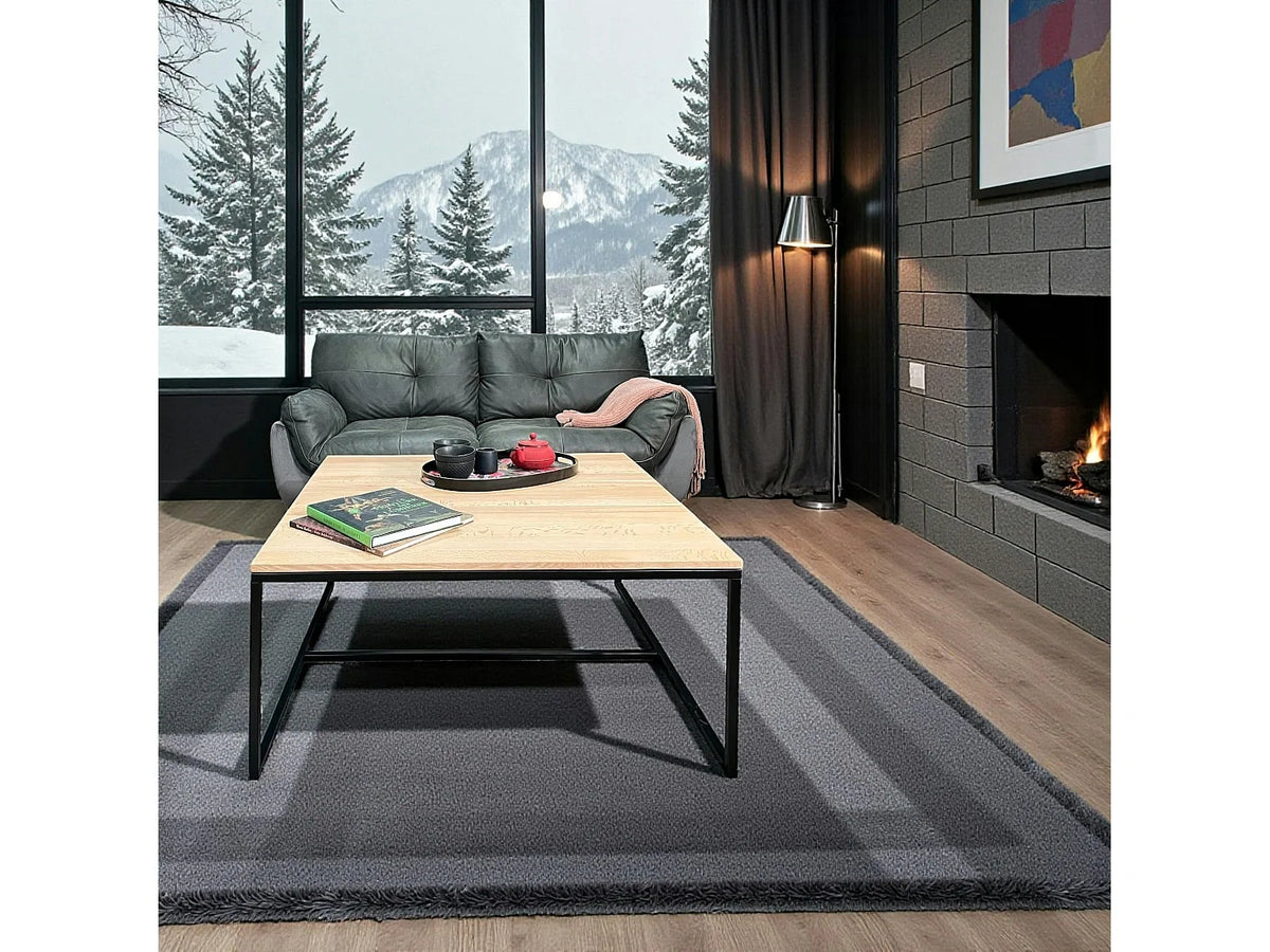 Table basse carree chene massif chene