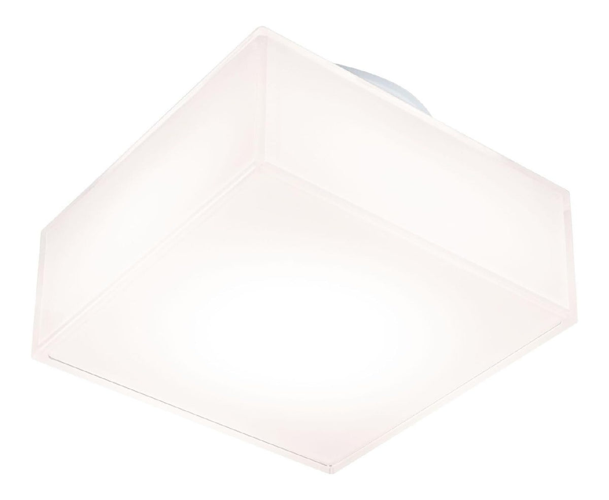 Plafonnier Blanc et Rouge a presence elegante et lumiere agreable 8W IP44 3000K