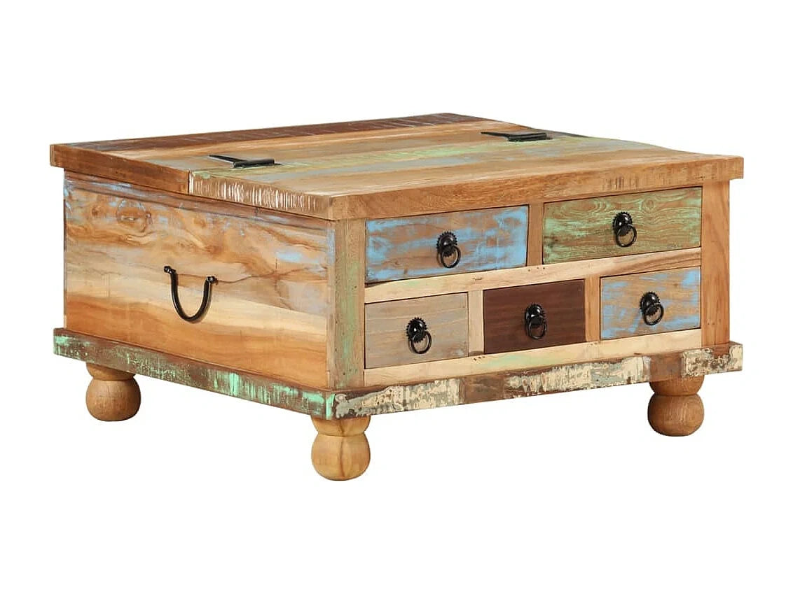 Table basse 70 x 70 x 38 cm Blanc