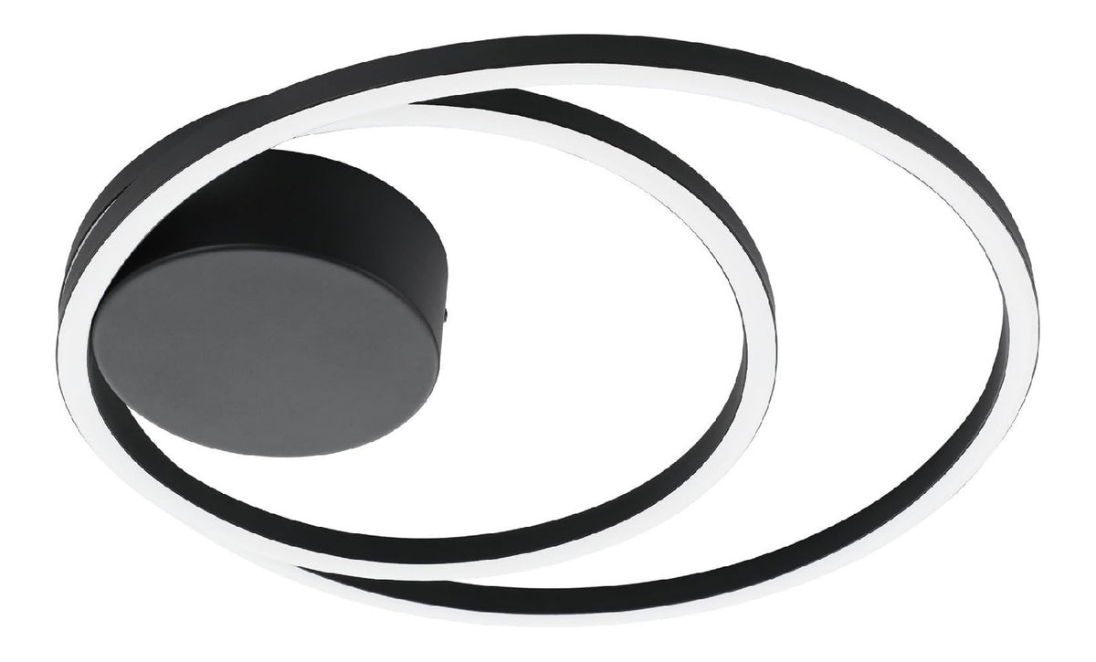 Plafonnier decoratif Noir et Blanc avec diffusion lumineuse harmonieuse NV-5185