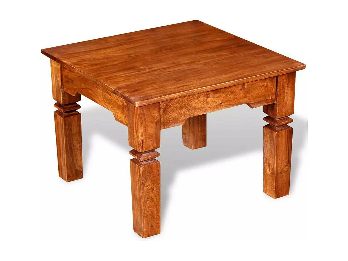 Bois naturel - Table basse en bois massif