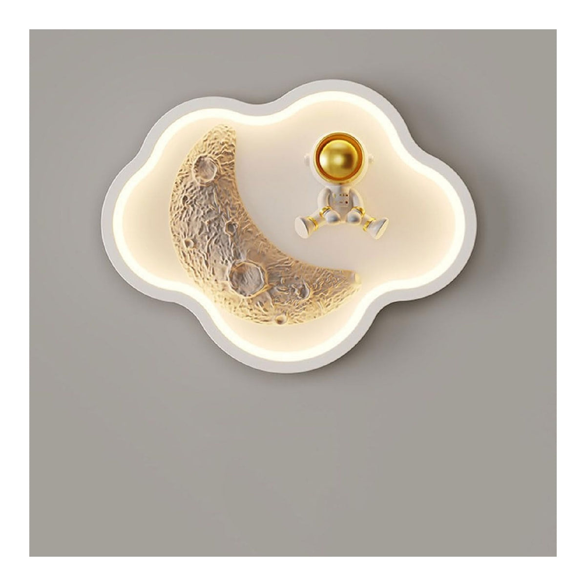 Applique murale decoratif Blanc et Ambre avec diffusion lumineuse harmonieuse 18 W 3000 K