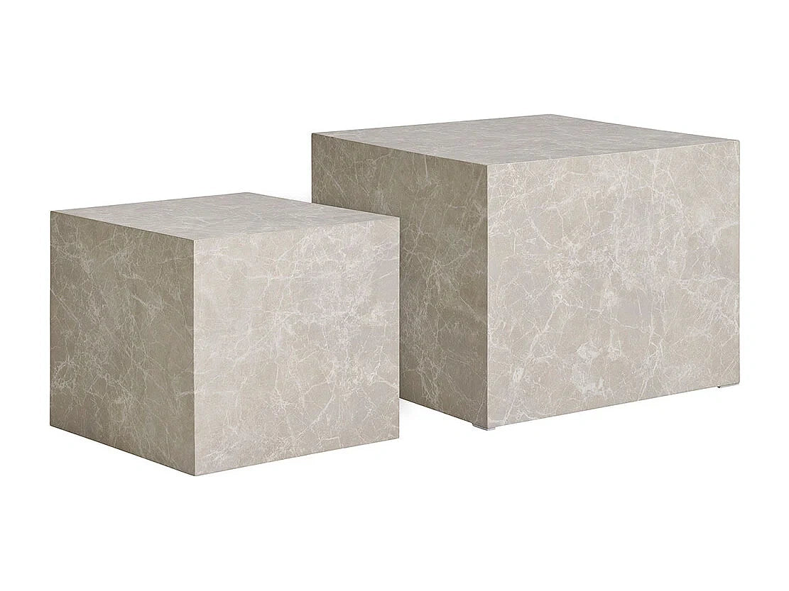Prague table basse set decor marbre