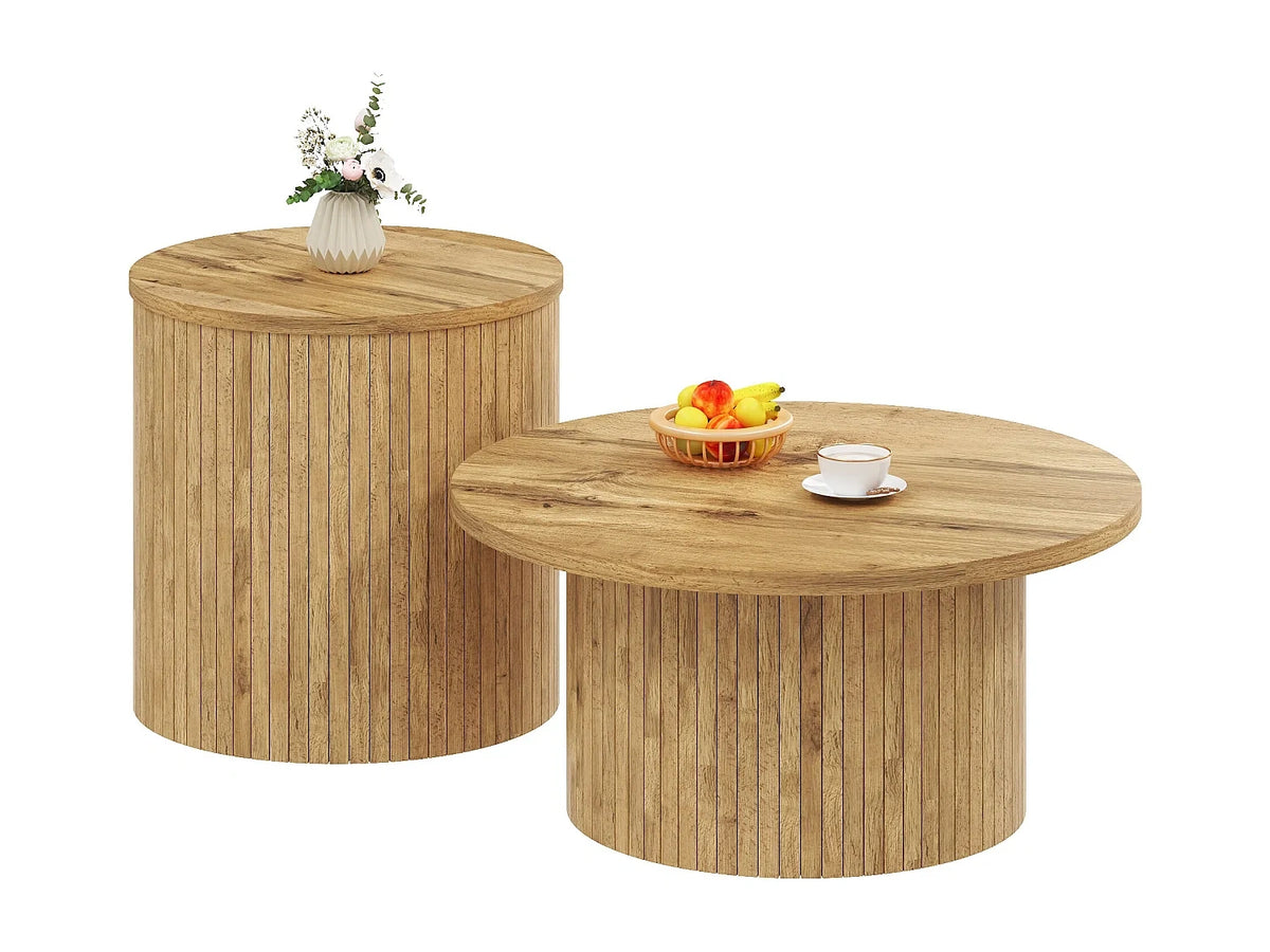 Mdf - Table basses naturel