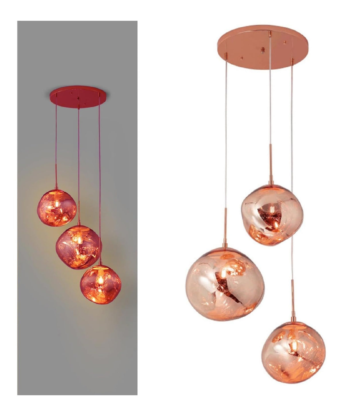 Suspension Dore et Ambre au style moderne avec conception fonctionnelle E27