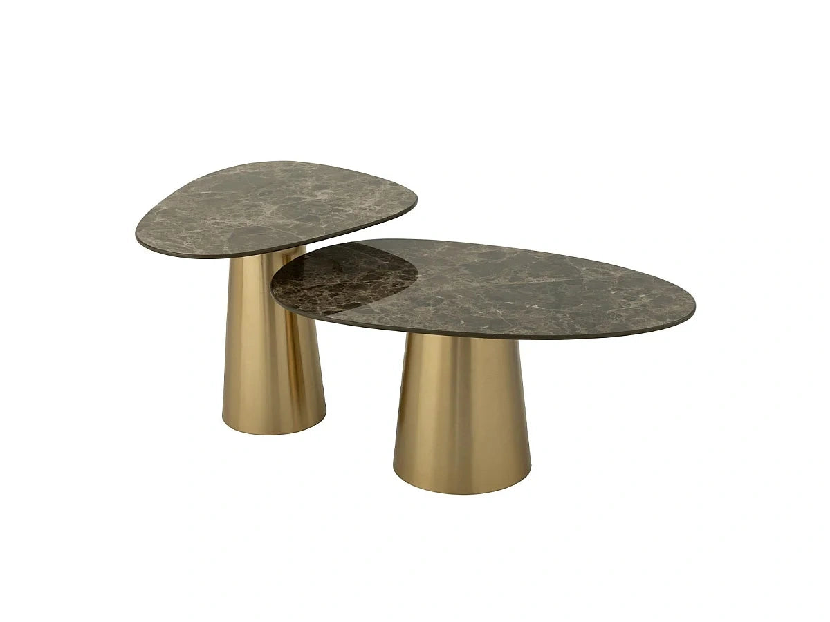 Finition effet marbre - Table basses marbre - Marbre