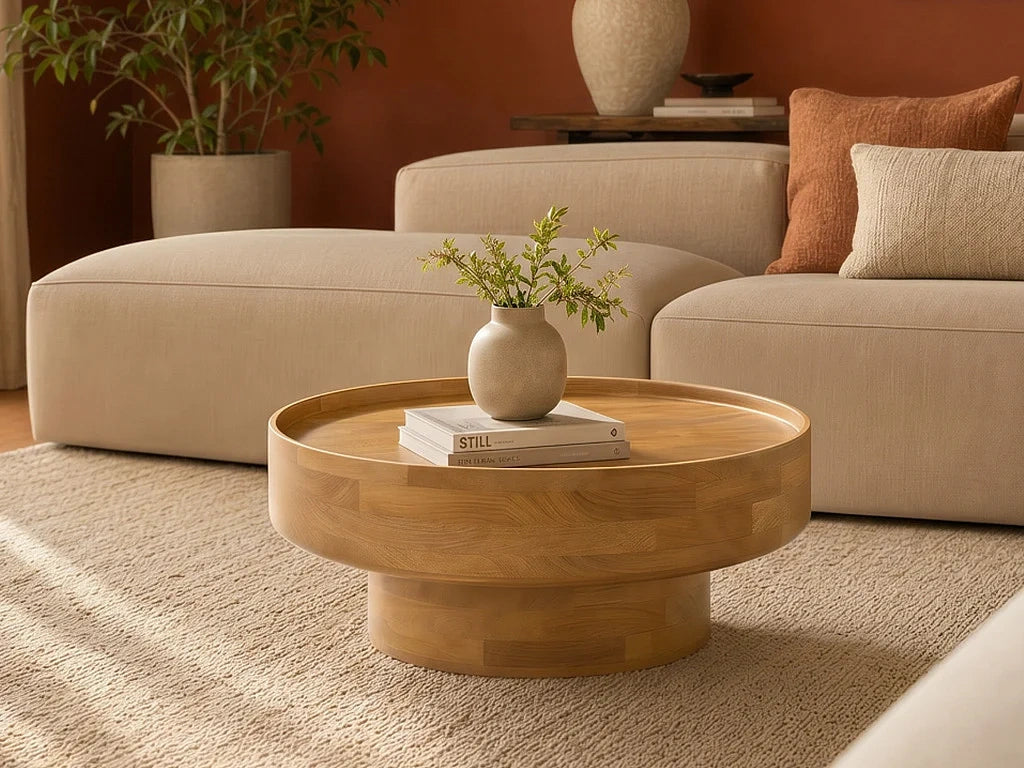 Table basse naturel en bois de manguier