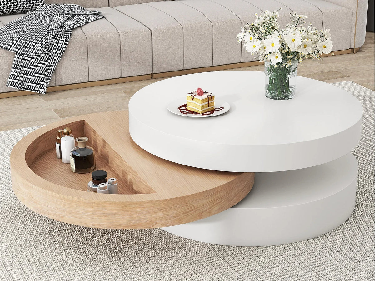 Tables basses blanc 60x60x35cm