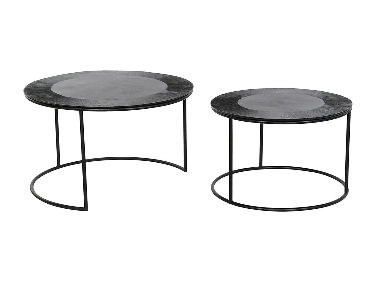 Table basses marbre - aluminium
