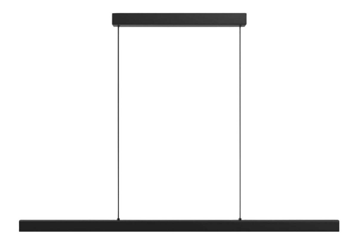 Luminaire Noir et Blanc a silhouette graphique de type suspension 3000K