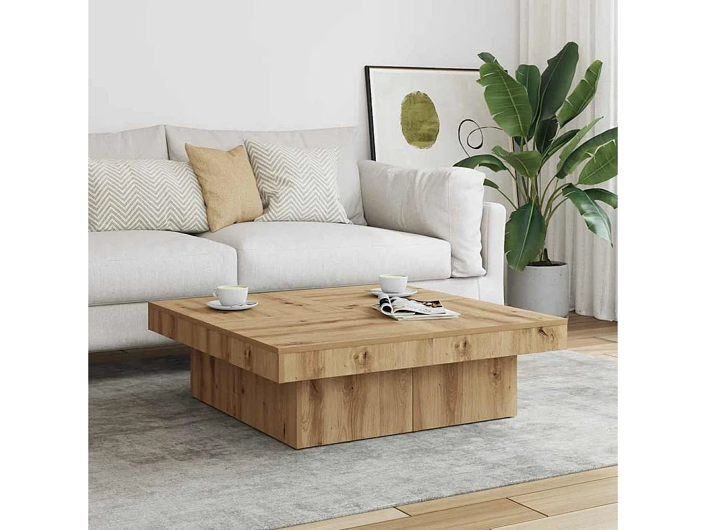 Tables basses chene 90x90x28 cm