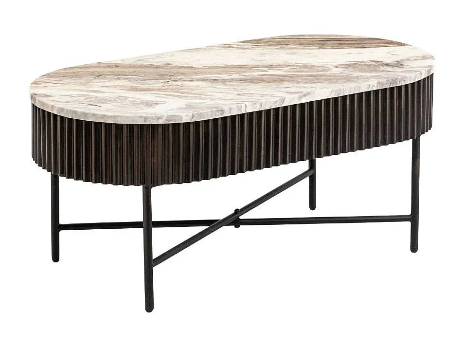 Table basse marbre en metal - Orlando