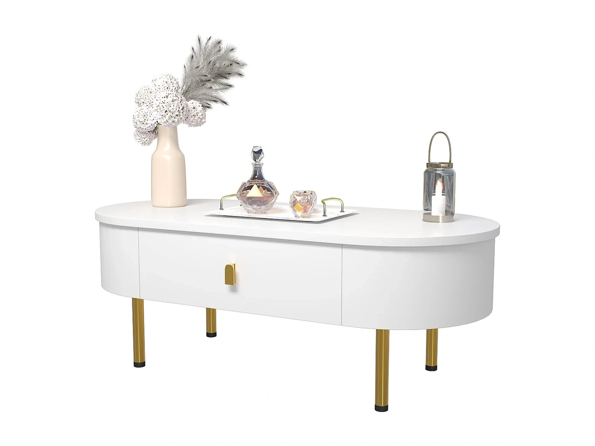 Tables basses blanc 108 x 50 x 40 cm