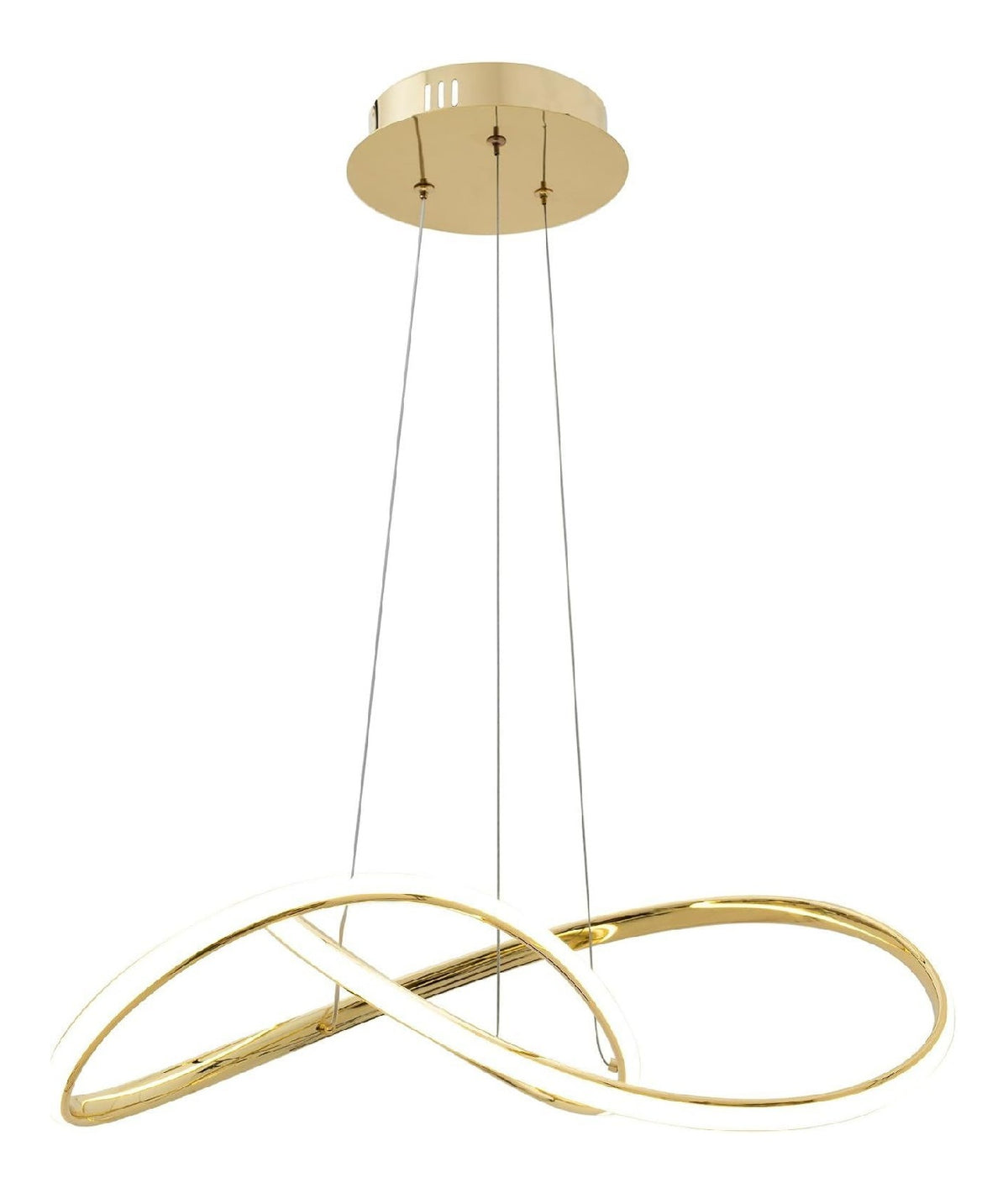 Luminaire Ambre a silhouette graphique de type suspension