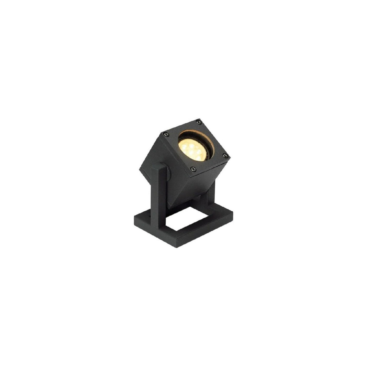 Lampadaire Rouge aux lignes epurees avec eclairage confortable 25W IP44 GU10