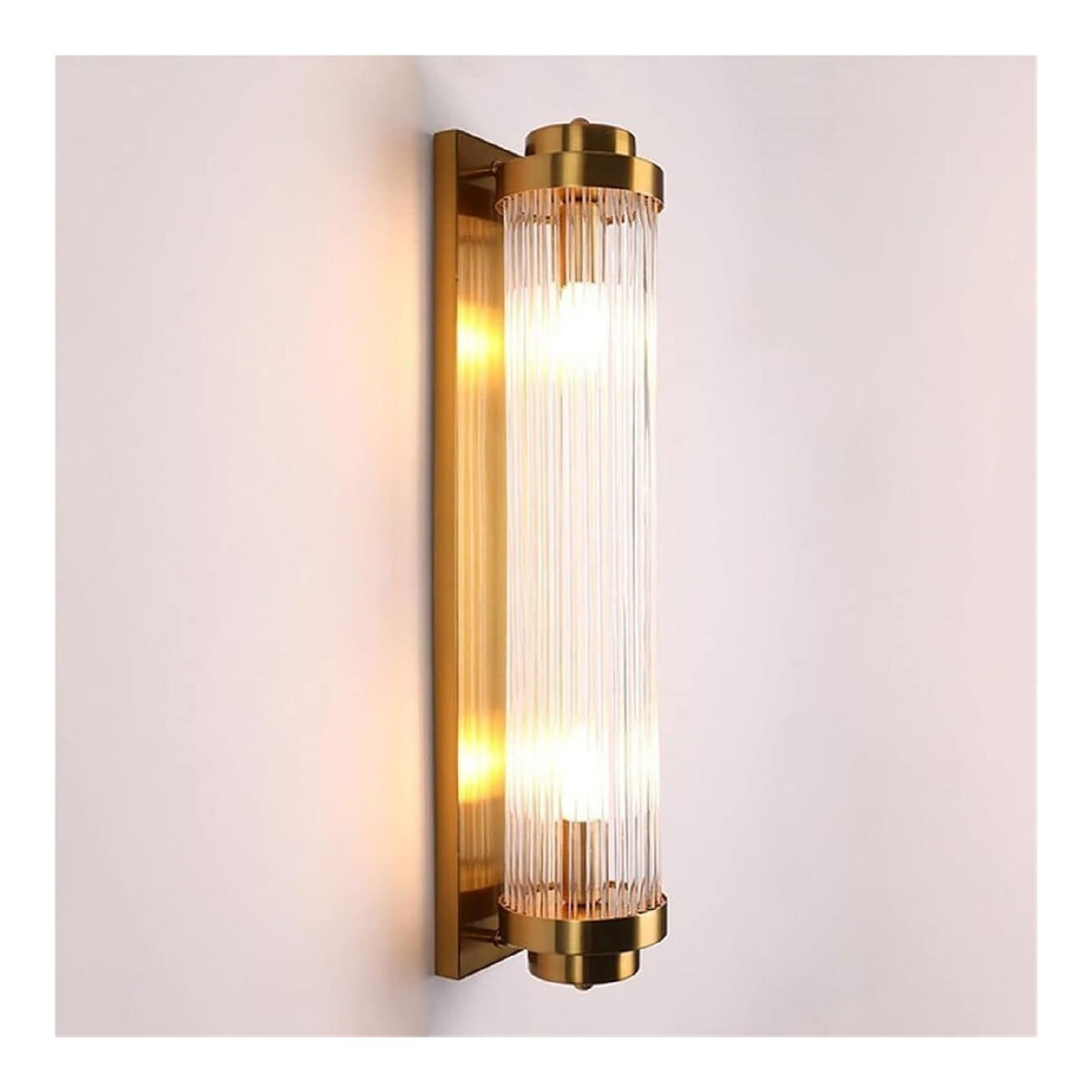 Applique murale Ambre et Transparent au style moderne avec conception fonctionnelle 40 W E14