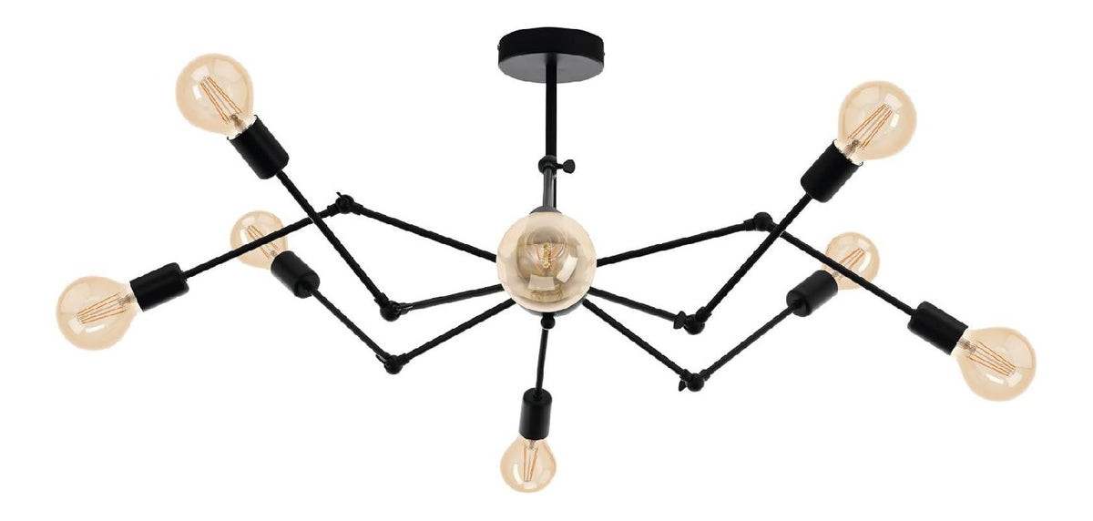 Eclairage Noir et Ambre contemporain en version suspension E27 NQ-1032