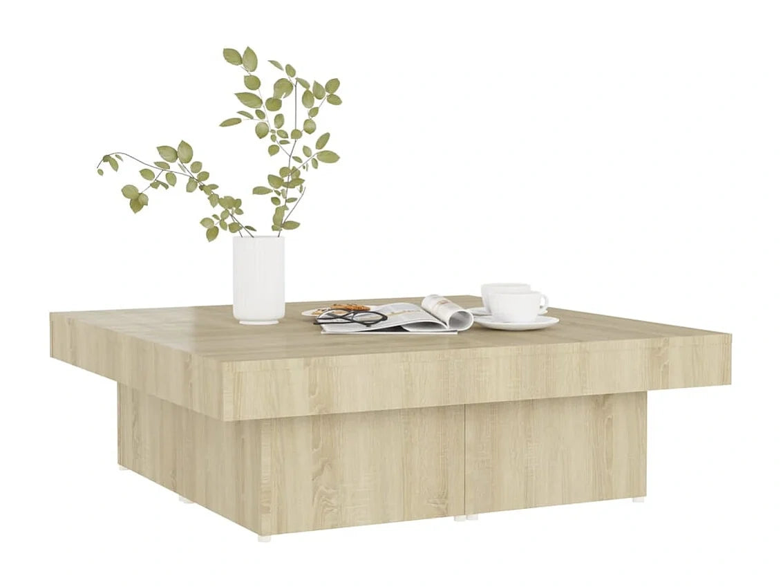 Table base Chene sonoma 90x90x28 chene