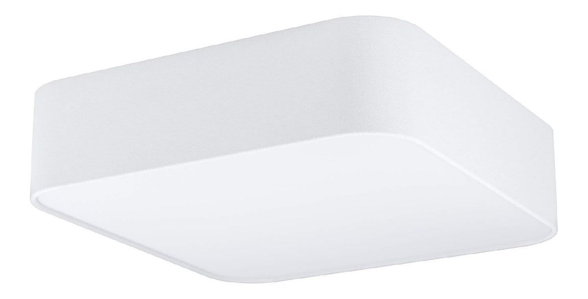 Luminaire Blanc et Ambre a silhouette graphique de type plafonnier 40 W E27
