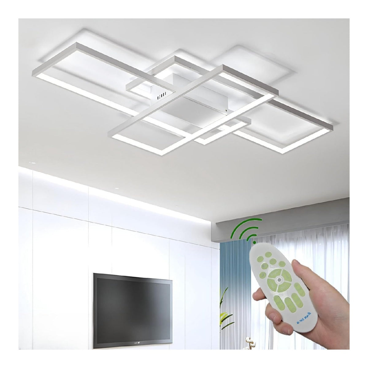 Plafonnier Noir et Blanc au style moderne avec conception fonctionnelle 45W 6500K
