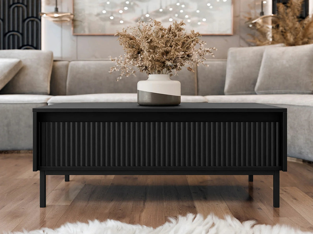 Table basse noir 40x50x100cm