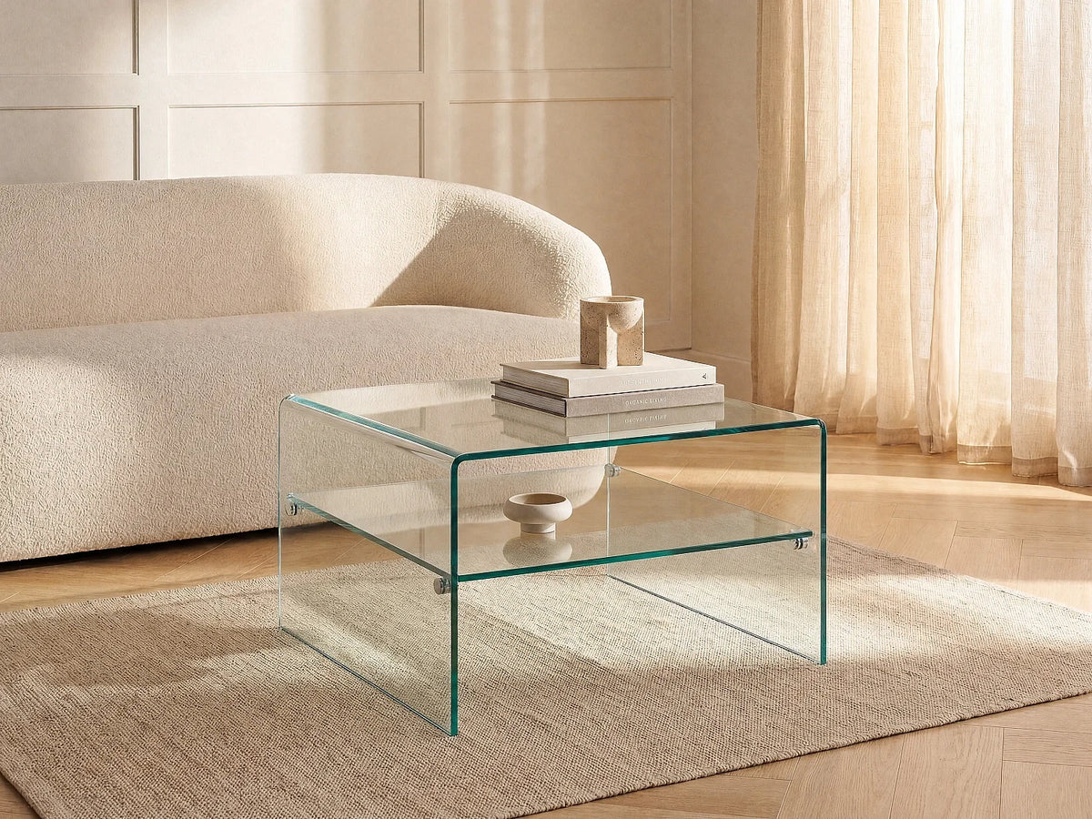Verre trempe - Table basse Transparent design design
