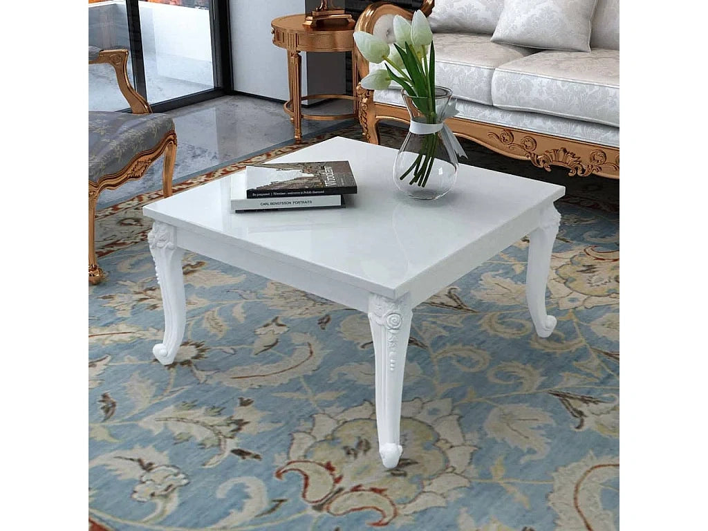 Table basse blanc 80 x 80 x 42 cm