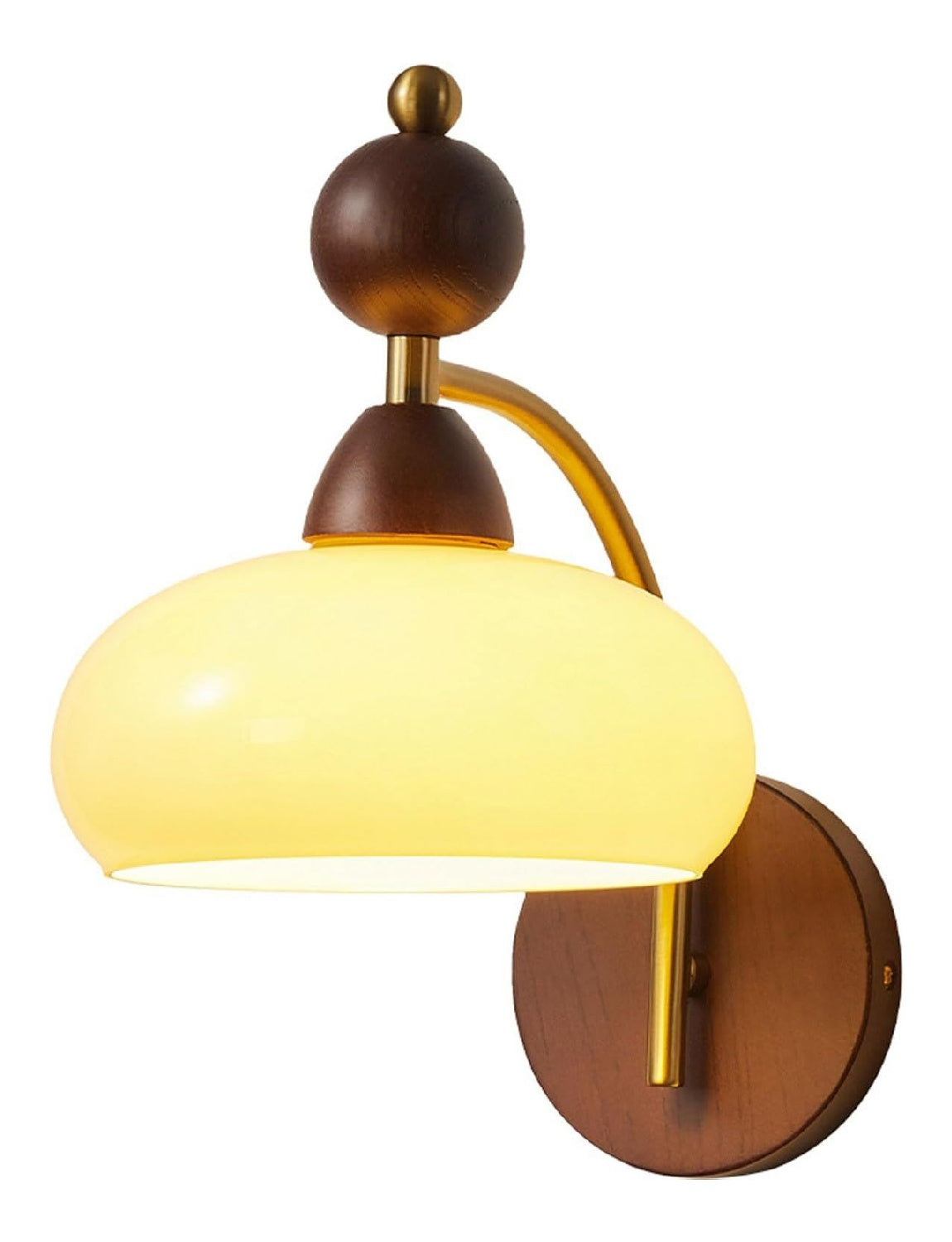 Applique murale Ambre et Beige aux lignes epurees avec eclairage confortable E27