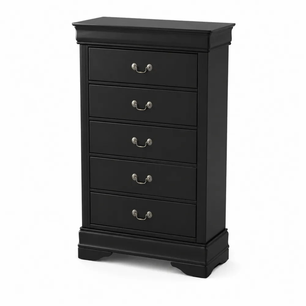 Commode en bois avec 5 ti