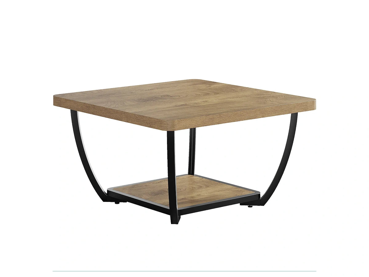 Table basse carree etageres rangement, table basse d'appoint niveaux