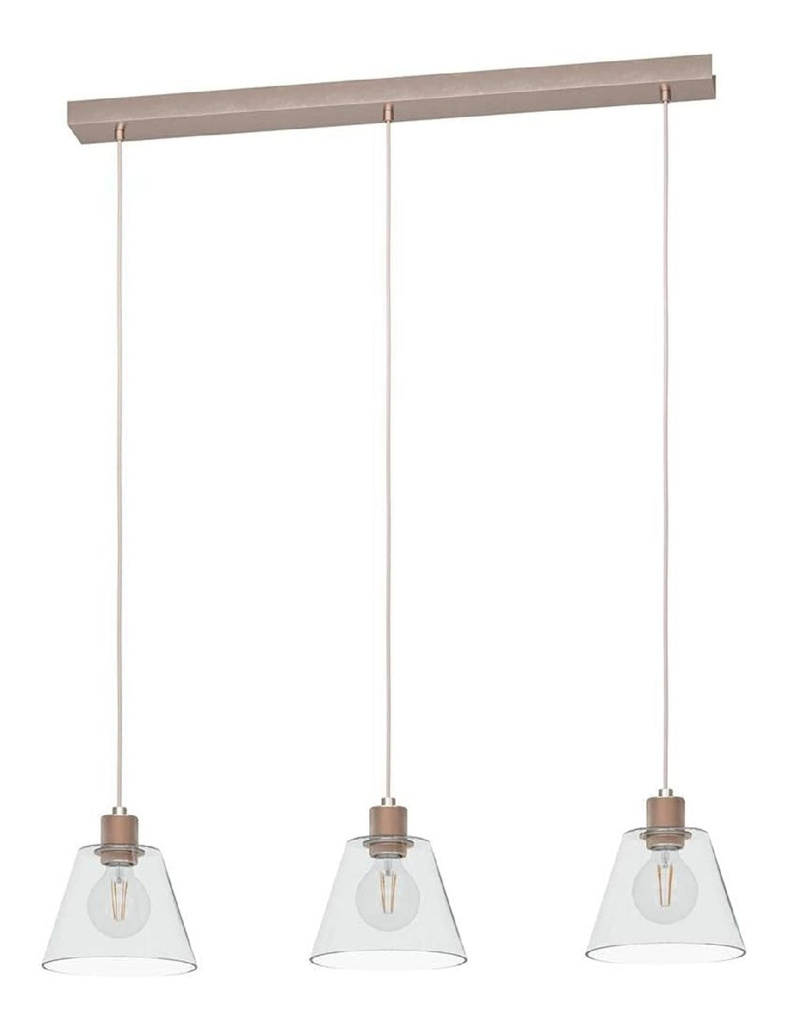 Eclairage Dore et Rose contemporain en version suspension