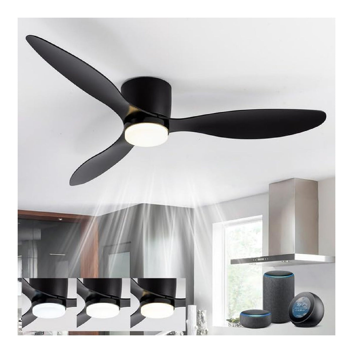 Eclairage Noir et Ambre contemporain en version luminaire 30W 3000K