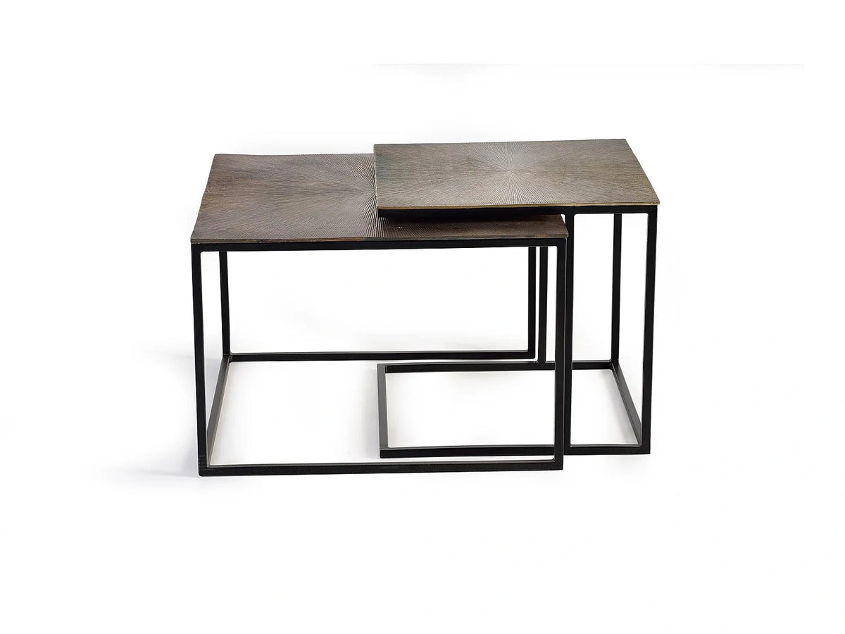 Grande table basse bronze 62 cm, petite