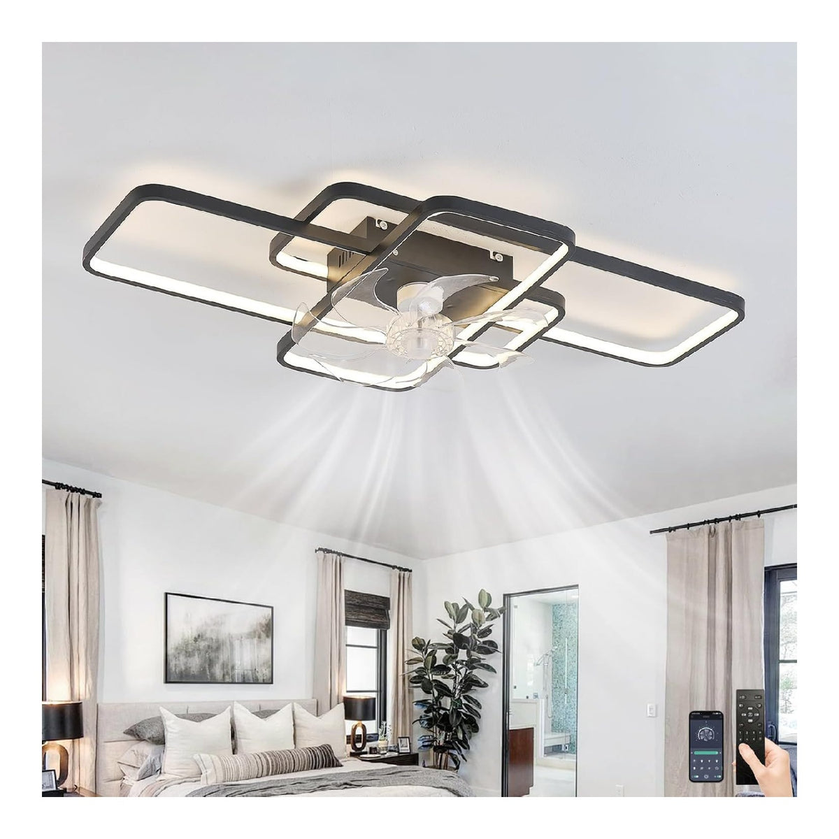 Solution lumineuse Noir et Blanc au dessin sobre en format luminaire 3000K