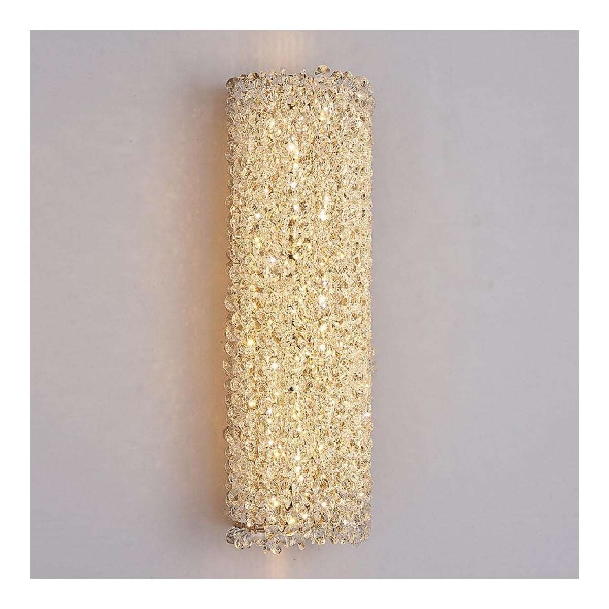 Applique murale Blanc et Dore aux lignes epurees avec eclairage confortable 3000K