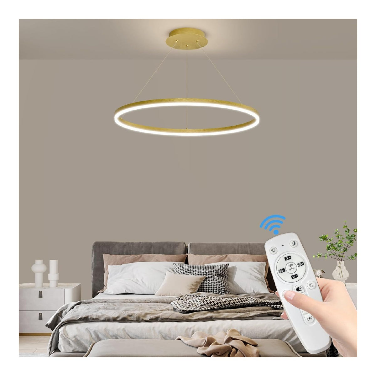 Solution lumineuse Noir et Blanc au dessin sobre en format suspension 3000K