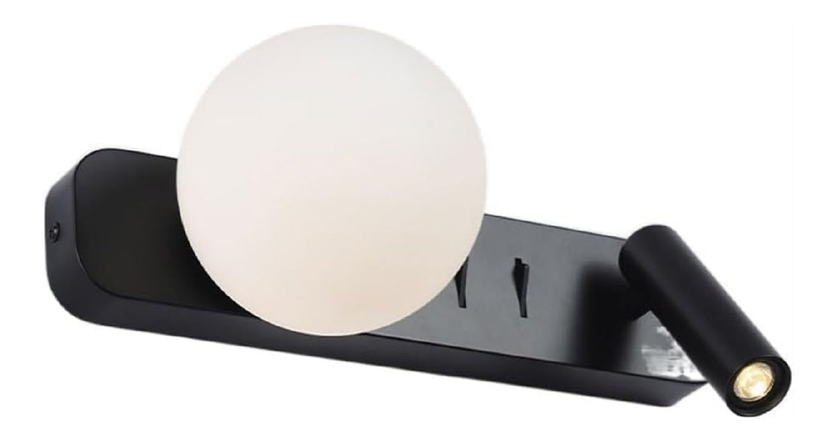 Applique murale Noir et Blanc au style moderne avec conception fonctionnelle 3 W