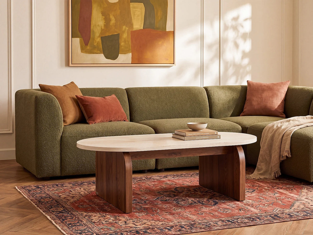 Travertin - Table basse travertin