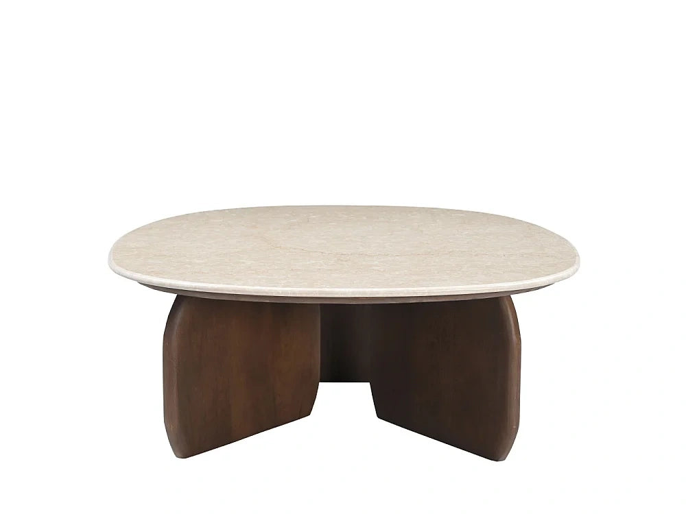 Marbre bois massif - Table basse