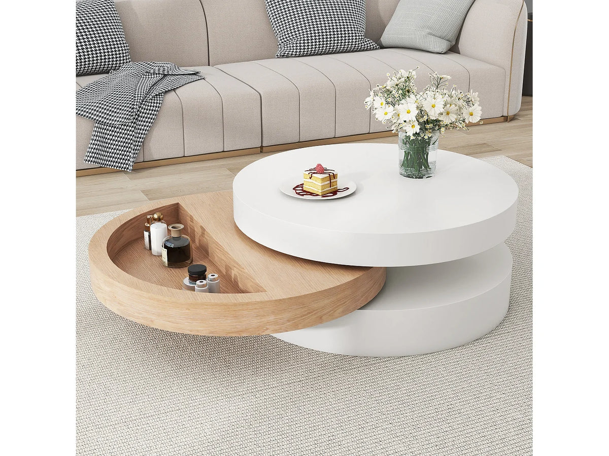 Tables basses blanc 60 x 60 x 35.1 cm