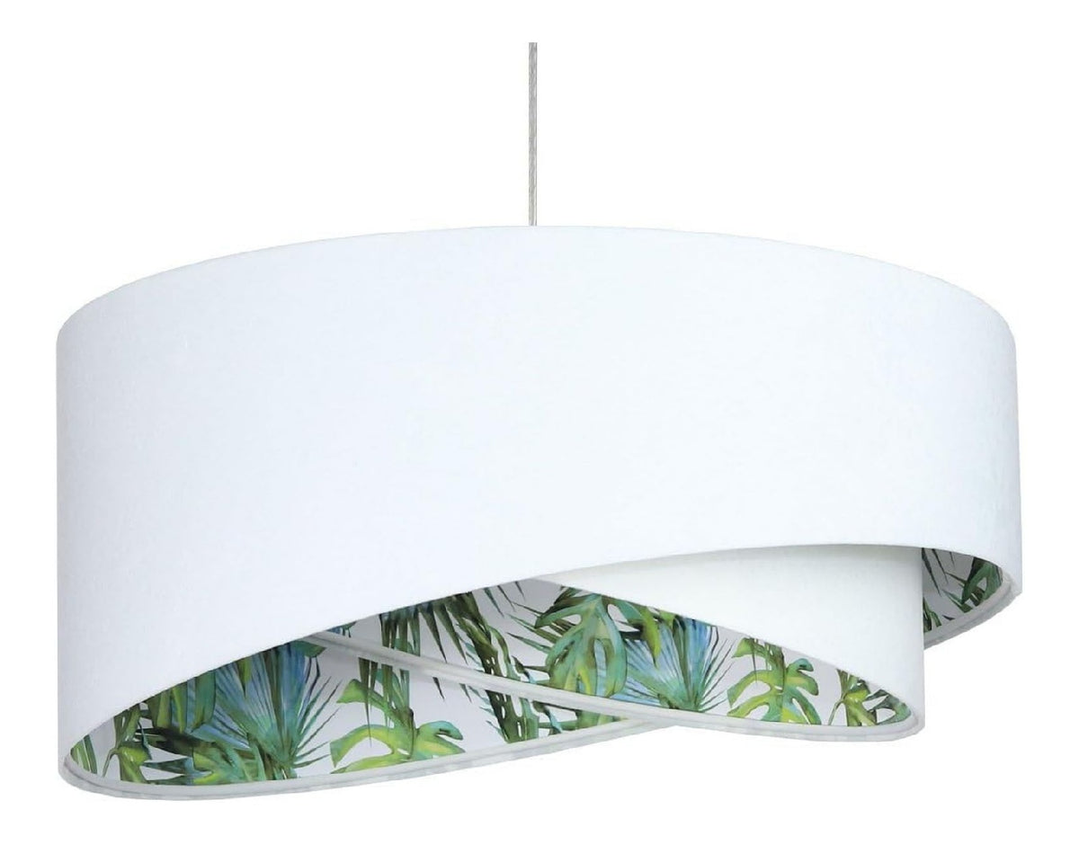 Solution lumineuse Blanc et Vert au dessin sobre en format suspension 60 W IP20
