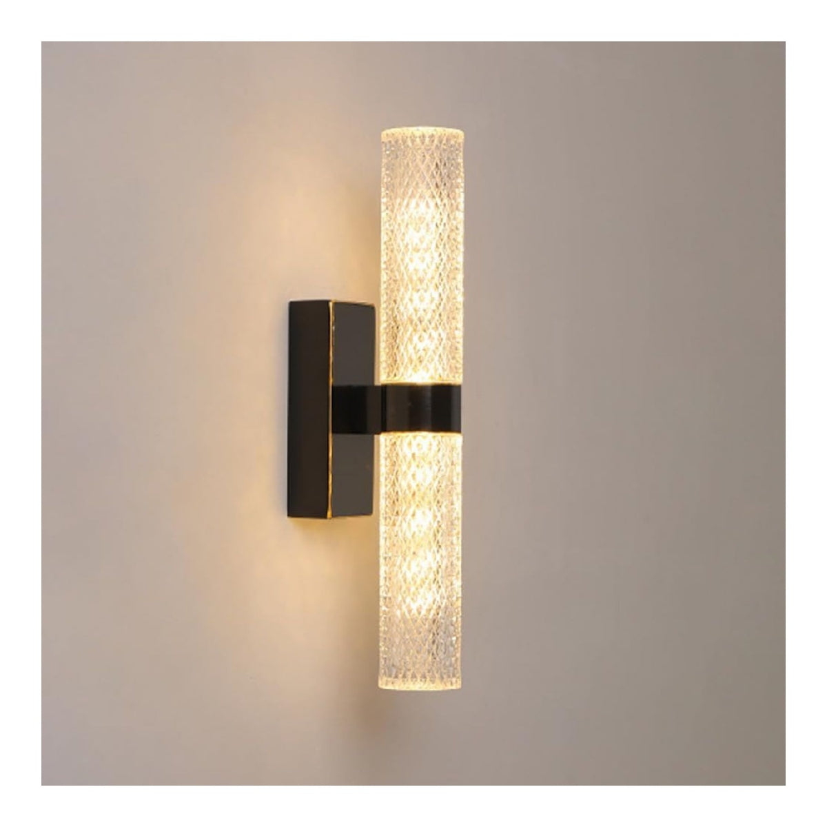 Applique murale decoratif Noir et Blanc avec diffusion lumineuse harmonieuse 20W