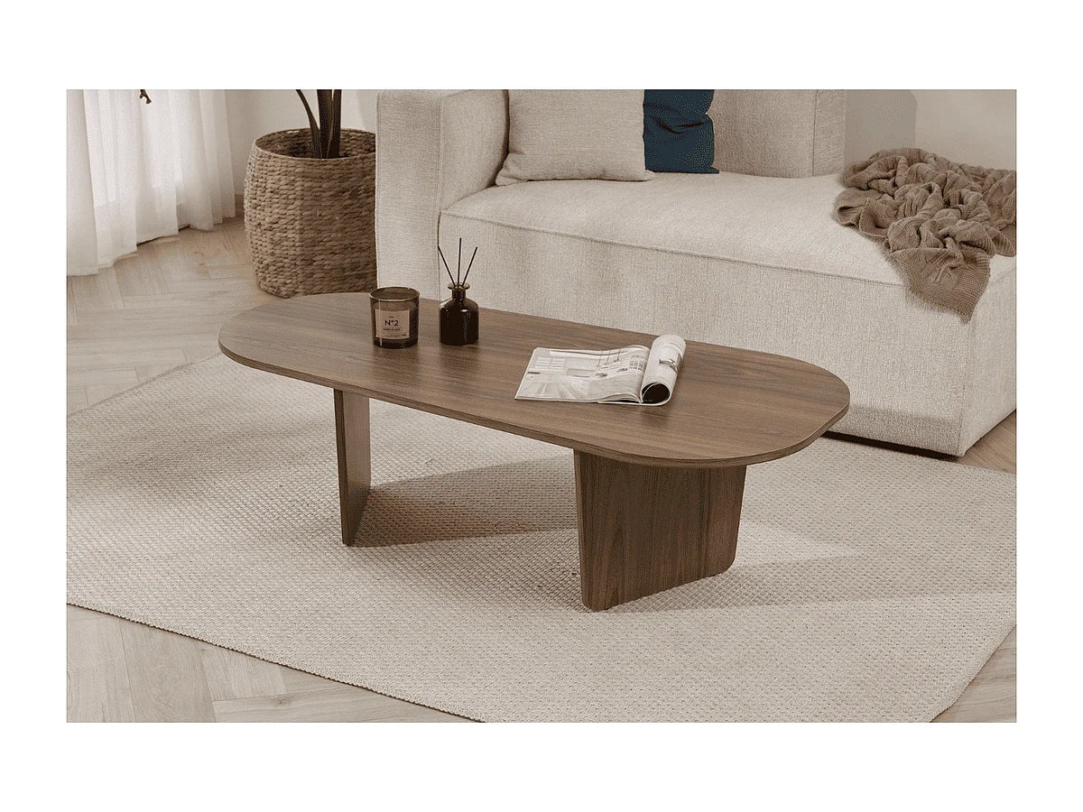 Tables basses marron ronde