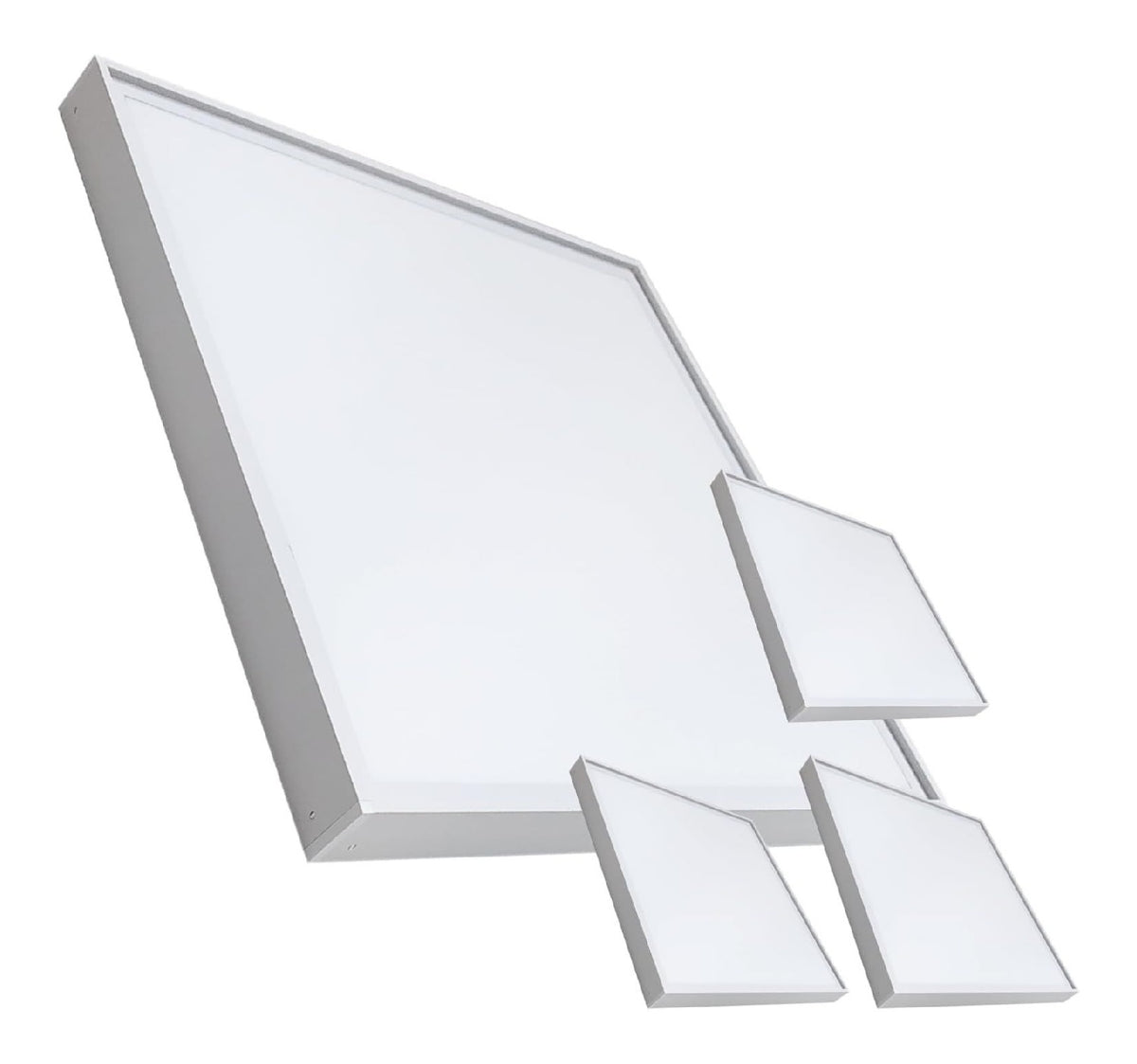 Solution lumineuse Blanc et Rouge au dessin sobre en format plafonnier 48W IP40 6500K